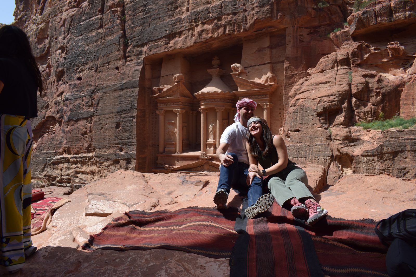 Mattia e Manuela al Tesoro di Petra